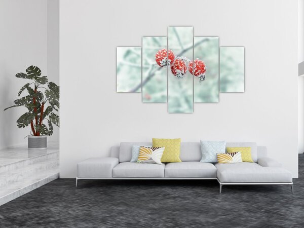 Tablou cu măcieșe înghețate (150x105 cm)