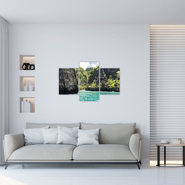 Tablou cu râu montan (90x60 cm)