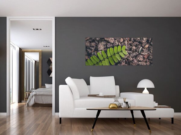 Tablou cu planta verde (120x50 cm)