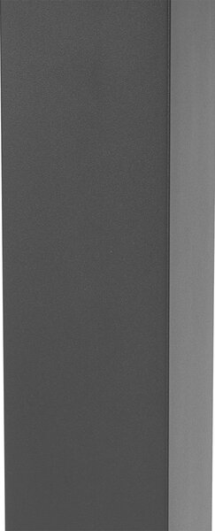 Lampă de exterior modernă gri închis cu sticlă fumuriu 80 cm - Malios