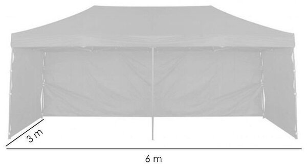Cort de gradina quick tent, pliabil, 6x3x3 m, pavilion 3 pereti, inaltime reglabila, montare rapida