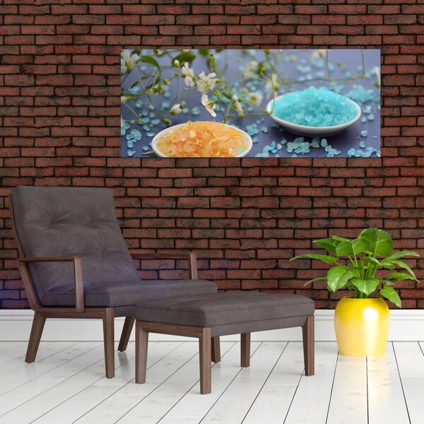 Tablou cu sarea de mare colorată (120x50 cm)