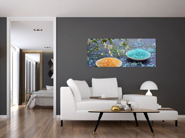 Tablou cu sarea de mare colorată (120x50 cm)
