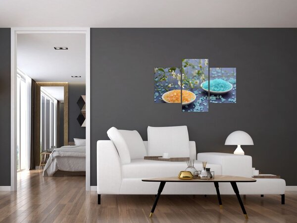 Tablou cu sarea de mare colorată (90x60 cm)