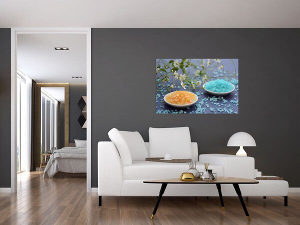 Tablou cu sarea de mare colorată (90x60 cm)