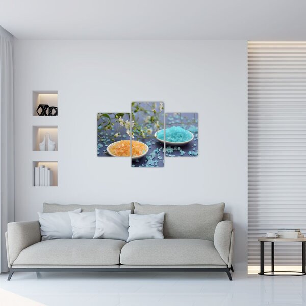 Tablou cu sarea de mare colorată (90x60 cm)