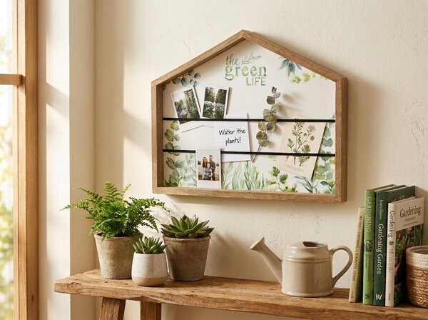 Tablita de perete pentru fotografii GREEN LIFE, naturala