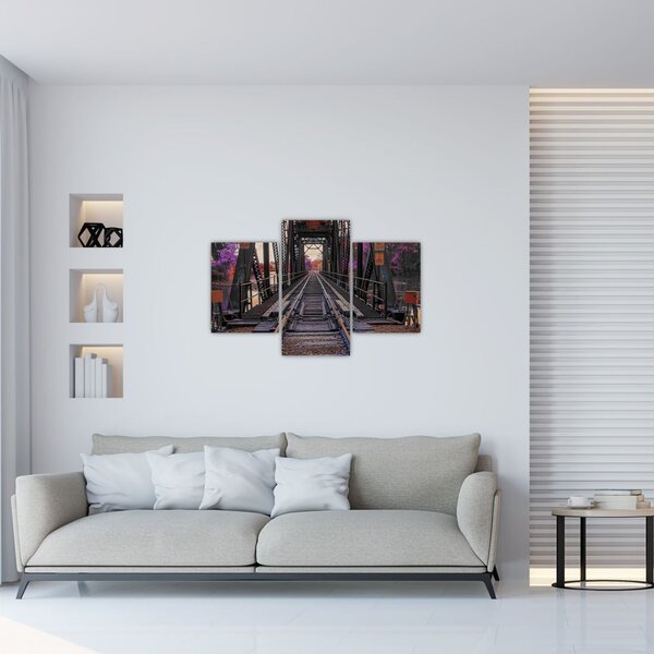 Tablou cu pod de cale ferată (90x60 cm)