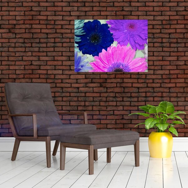 Tablou cu flori colorate (70x50 cm)