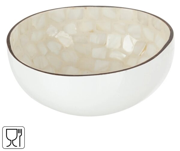 Bol de plastic KOKO 13 cm, alb