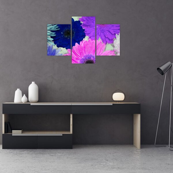 Tablou cu flori colorate (90x60 cm)