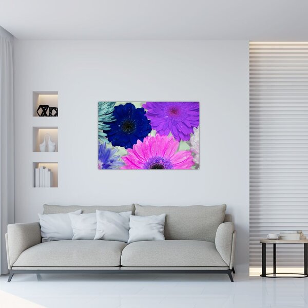 Tablou cu flori colorate (90x60 cm)