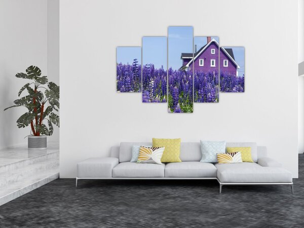 Tablou cu câmp de lavanda (150x105 cm)