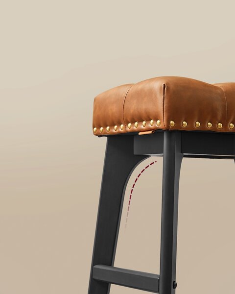 Set 2 scaune de bar Vasagle Maro 44x32x66 cm