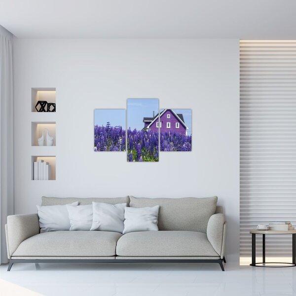 Tablou cu câmp de lavanda (90x60 cm)