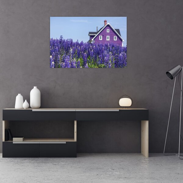Tablou cu câmp de lavanda (90x60 cm)
