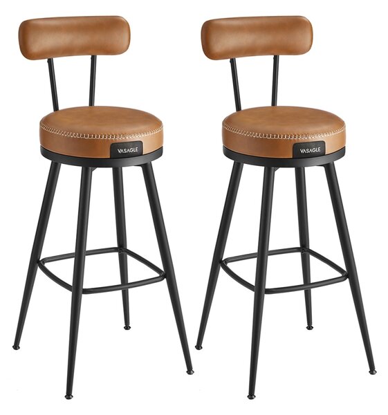 Set 2 scaune de bar Vasagle Maro 56x56x101.5 cm