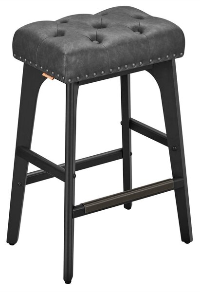 Scaune de bar Vasagle Negru 44x32x66 cm