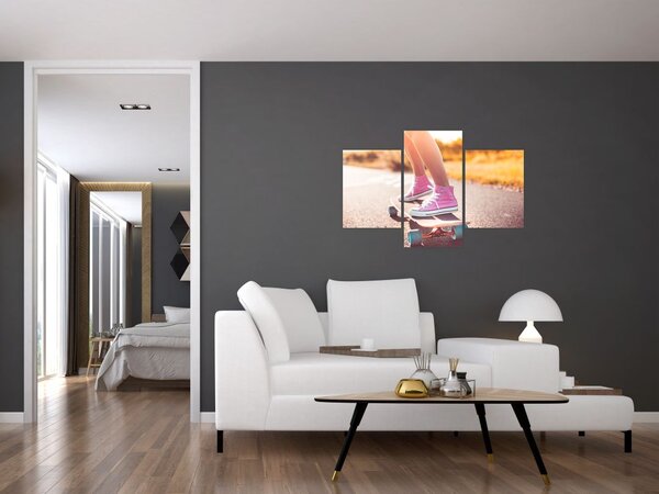 Tablou cu scateboard (90x60 cm)