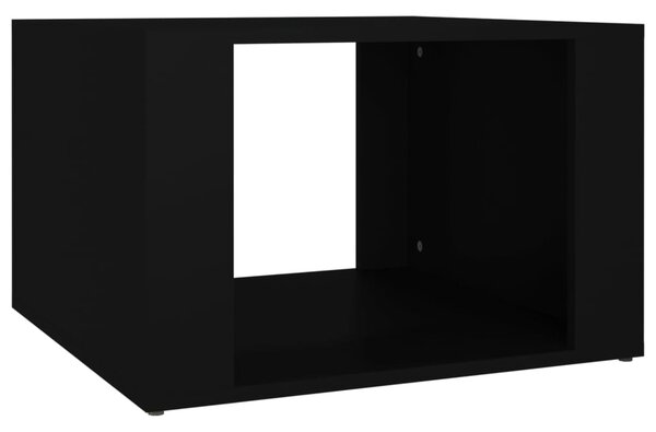 Noptieră, negru, 57x55x36 cm, lemn compozit
