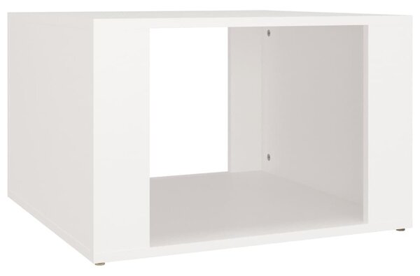 Noptieră, alb, 57x55x36 cm, lemn compozit