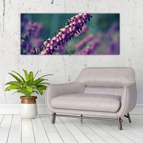 Tablou cu floare violetă (120x50 cm)