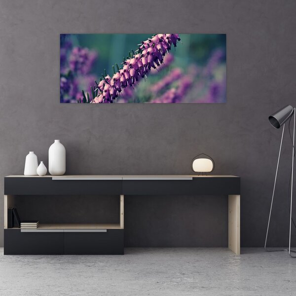 Tablou cu floare violetă (120x50 cm)