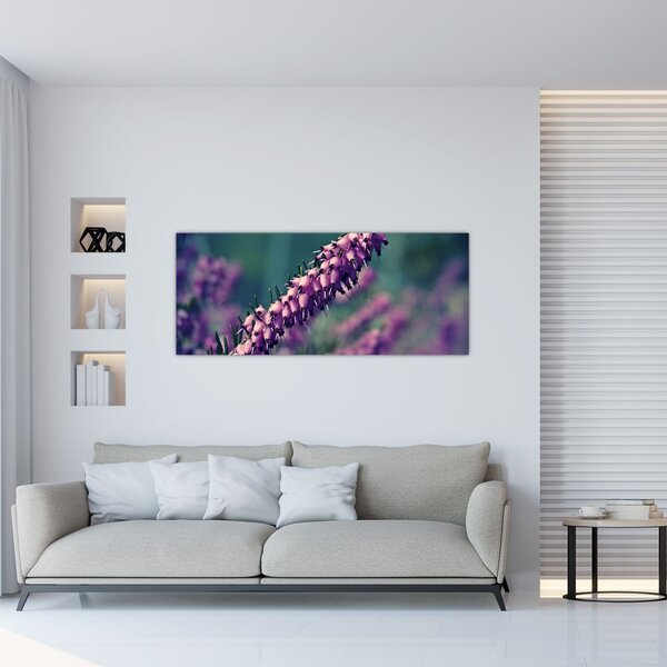 Tablou cu floare violetă (120x50 cm)