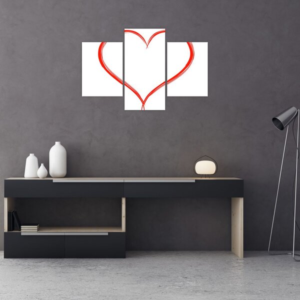 Tablou cu inima (90x60 cm)