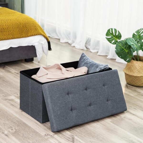 Cutie depozitare, Songmics, LSF47K, Gri, 76 x 38 x 38 cm