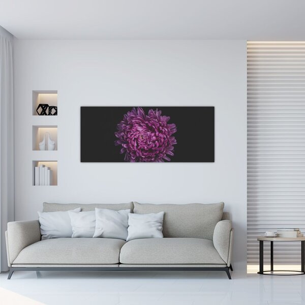 Tablou cu floare violetă (120x50 cm)