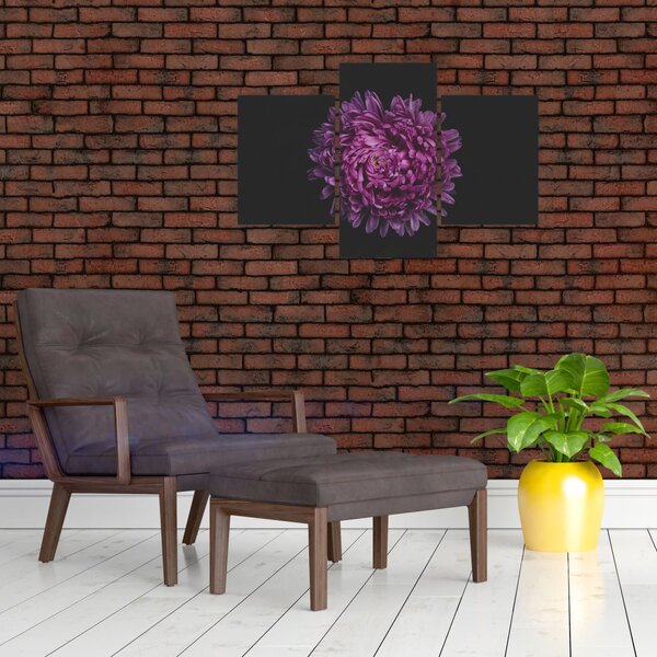 Tablou cu floare violetă (90x60 cm)