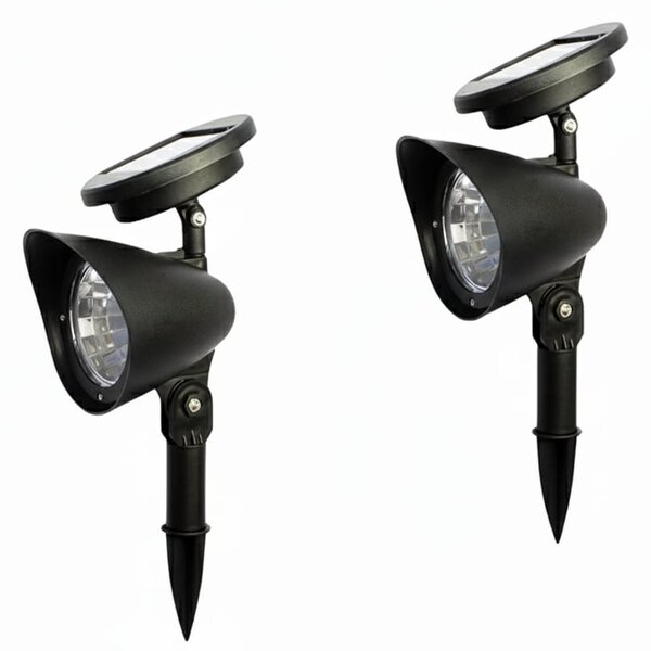 Set 2 Lampi Solare LED pentru Gradina, Lampa Reglabila, Impermeabil IP65