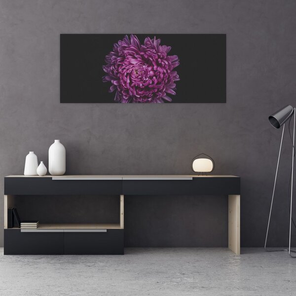 Tablou cu floare violetă (120x50 cm)