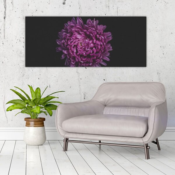 Tablou cu floare violetă (120x50 cm)