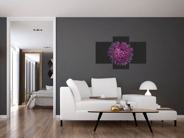 Tablou cu floare violetă (90x60 cm)
