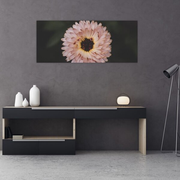 Tablou cu floare portocalie (120x50 cm)