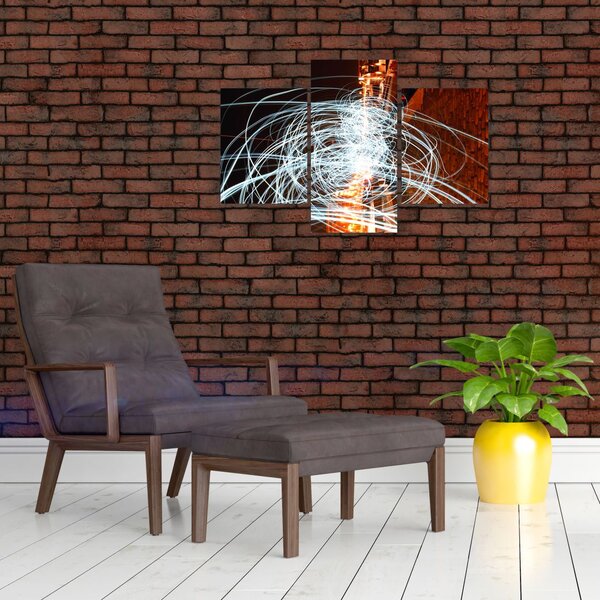 Tablou cu valuri de lumini (90x60 cm)