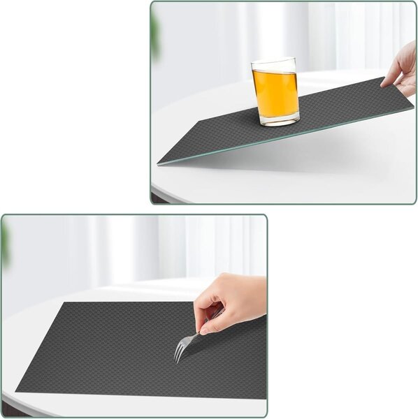 Covoras antiderapant pentru frigider, din EVA, impermeabil, 50×300 cm, gri