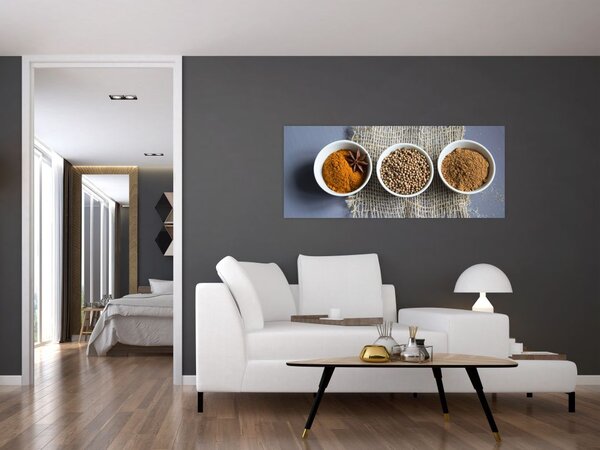 Tablou cu condimente (120x50 cm)