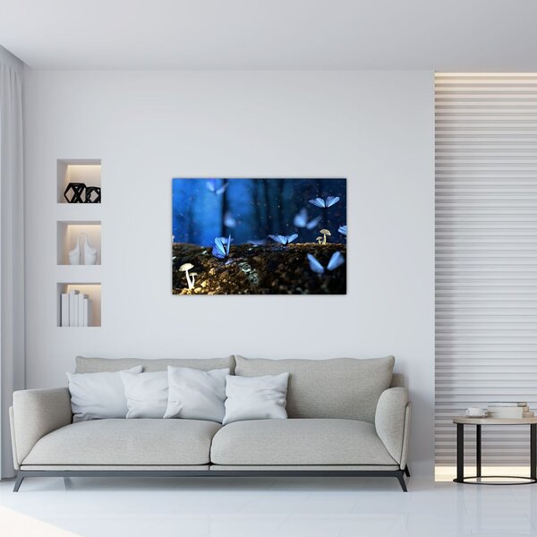 Tablou cu fluturi alabstre (90x60 cm)