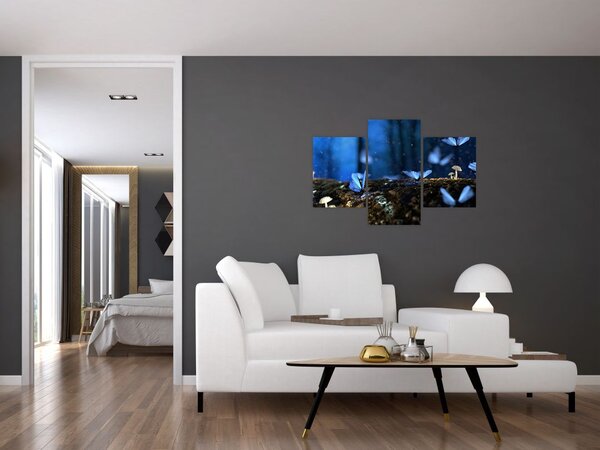 Tablou cu fluturi alabstre (90x60 cm)