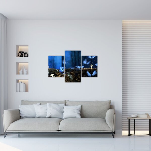 Tablou cu fluturi alabstre (90x60 cm)