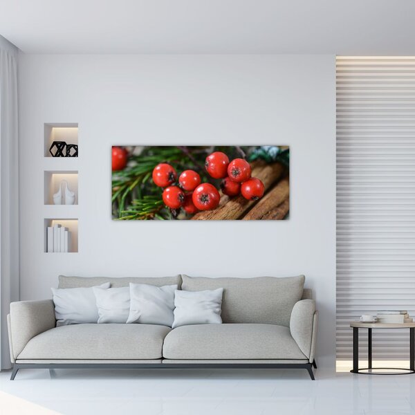 Tablou cu rowan și scorțișoară (120x50 cm)