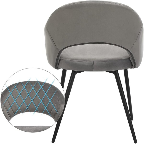 Scaun Songmics Gri 57x56x77 cm