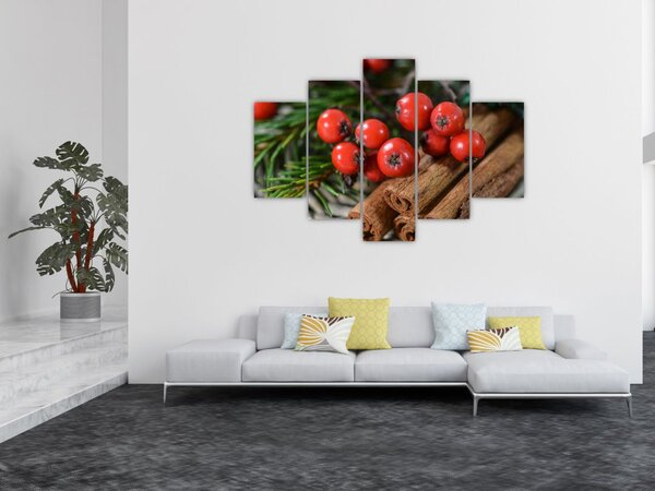 Tablou cu rowan și scorțișoară (150x105 cm)