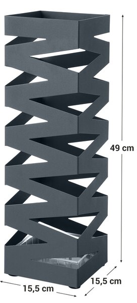 Suport umbrele Songmics Gri 15.5x15.5x49 cm