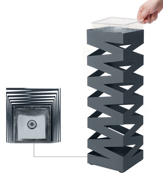 Suport umbrele Songmics Gri 15.5x15.5x49 cm
