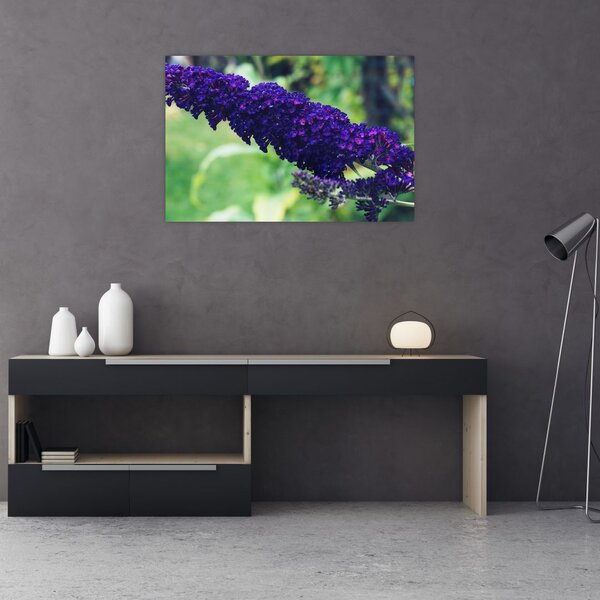 Tablou cu floare albastră (90x60 cm)