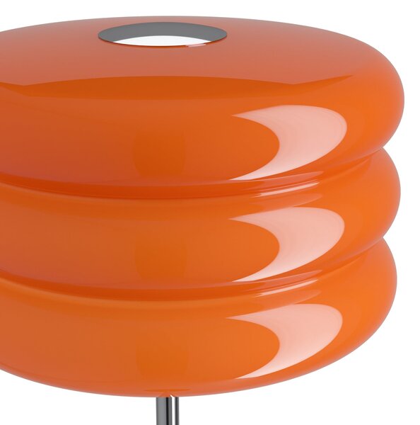 EGLO Lampadar Tortora, portocaliu, sticlă, metal, înălțime 153 cm, E27, Portocaliu, Camera de zi / sufragerie, Sticlă, Viața tânără